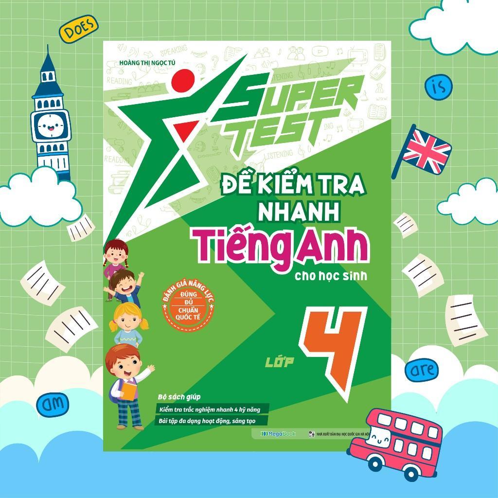 หนังสือ - Super Test - Quick English Test Grade 4 - Megabook