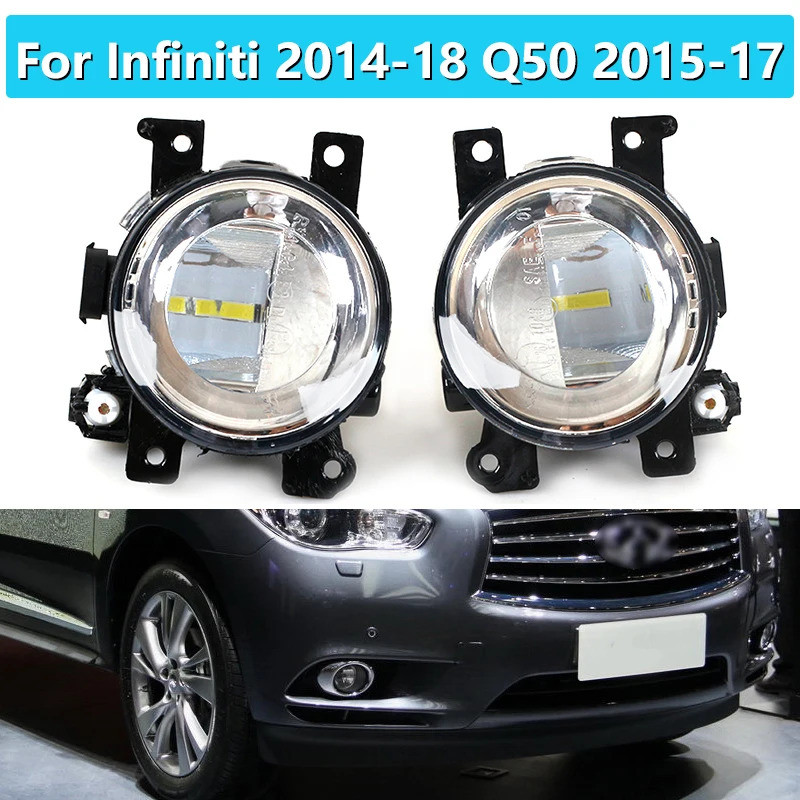 261504กา0A 261554GA0A สําหรับ Infiniti 2014-18 Q50 2015-17 QX60 QX80 2015 Q70/Q70 LED หมอกไฟชุดโคมไฟ