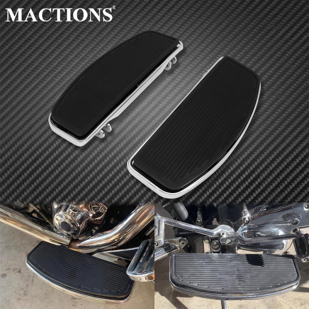Zรถจักรยานยนต์ DRIVER Floorboard เท้า Footpegs เหยียบยางแทรก Pad สําหรับ Harley Softail Heritage Tou