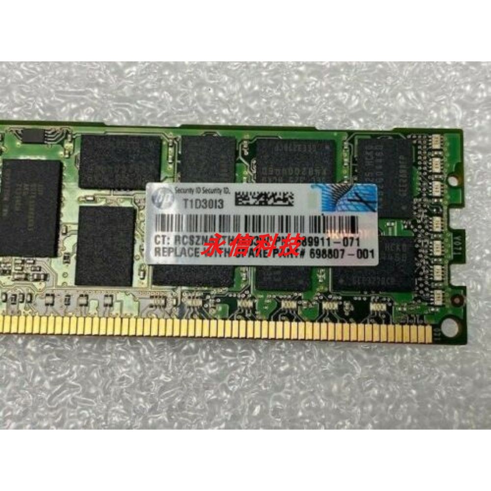 689911-071 698807- 001 แถบหน่วยความจําเซิร์ฟเวอร์ 8G 8GB 2RX4 PC3-12800R