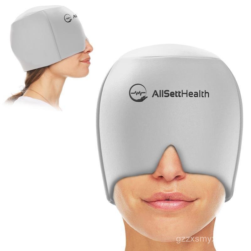 Migraine Headache Relief Cap, Gel Ice Head Wrap | Tension and Stress Relief Hat with Hot/Cold Gel He