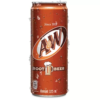 เอแอนด์ดับบลิวรูทเบียร์ 325มล.แพค 6 A&W Rootbeer 325ml. Pack 6 [หมายเลขบาร์โค้ด 8851959632543 ]