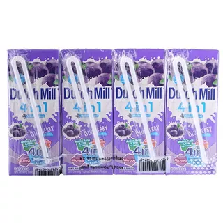 ดัชมิลล์นมเปรี้ยวยูเอชทีรสบลูเบอร์รี่ 165มล. แพค 4 DutchMill Blueberry 165ml X4 [หมายเลขบาร์โค้ด 8851717049248 ]