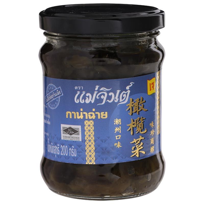 แม่จินต์กาน่าฉ่าย 200กรัม Maejin Olive Mustard 200g. [หมายเลขบาร์โค้ด 8850134306057 ]