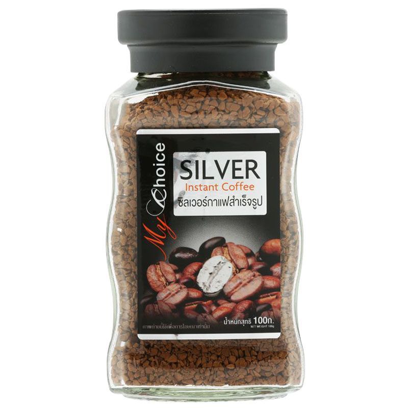 มายช้อยส์ซิลเวอร์กาแฟสำเร็จรูป 100กรัม My Choice Silver Coffee 100g. [หมายเลขบาร์โค้ด 8853474049950 ]