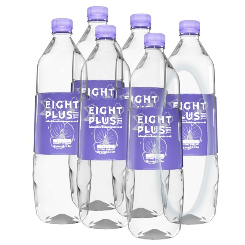เอทพลัสน้ำแร่อัลคาไลน์ 1.5ลิตร แพค 6 Eight Plus Natural pH8 Plus Water 1.5ltr. Pack 6 [หมายเลขบาร์โค้ด 8859358600316 ]