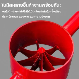 จำปาผ่าไม้ไผ่ เครื่องมือผ่าไม้ไผ่ ใบมีดเหล็กกล้าแมงกานีส แรงน้อย แตกเป็นเส้นสม่ำเสมอ ใช้งานง่าย
