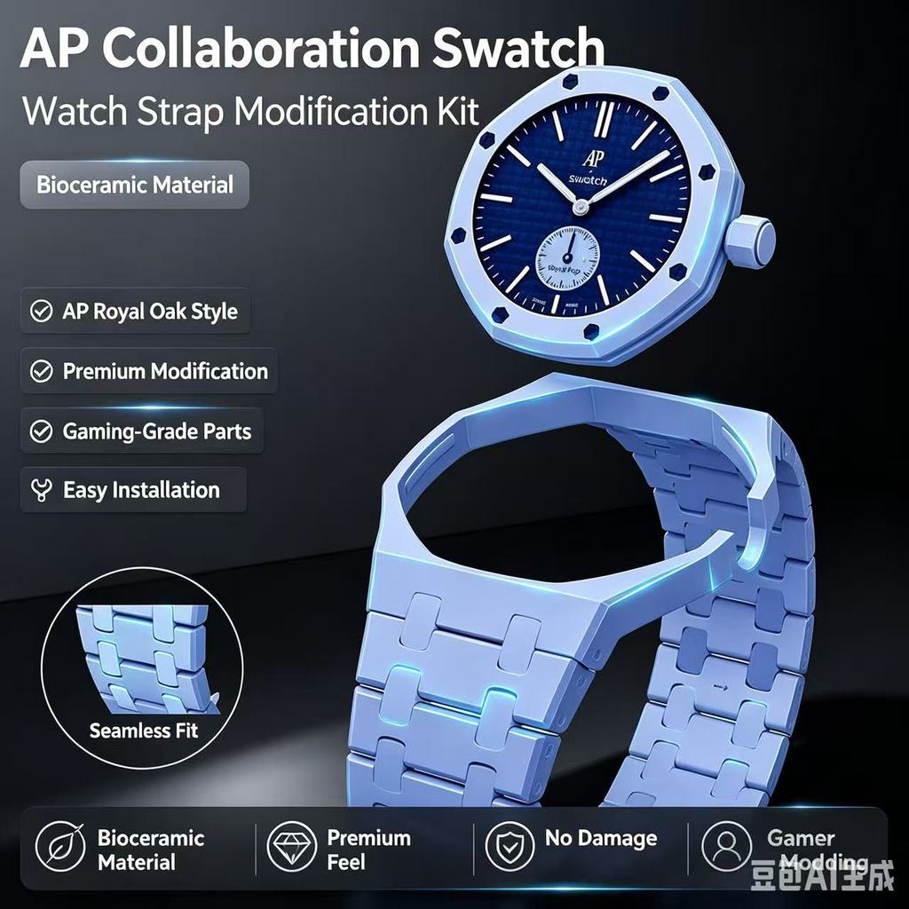 AP x Swatch Royal Pop Mod Kit – เคส Biocermic + สายซิลิโคน 15 สี เปิดนาฬิกากระเป๋าของคุณให้เป็นนาฬิกาข้อมือ