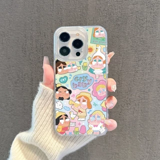 🦋เคสไอโฟน เคสใสกากเพชร สำหรับ iPhone17 11 16 pro max 13 12 14 15 promax 7 plus เคสใสกันกระแทก วิจิตร
