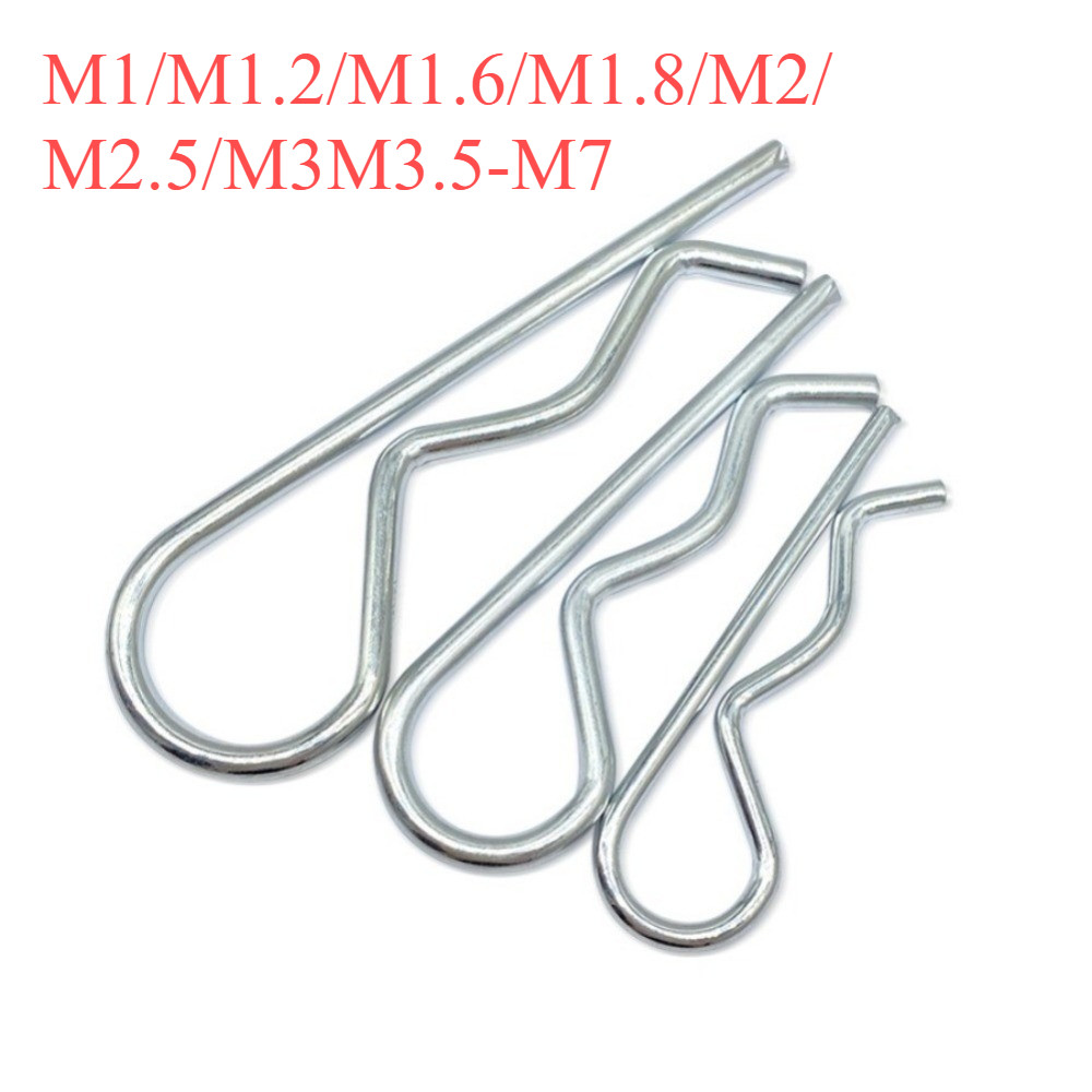 สปริงชุบสังกะสี R pin (เหล็ก 65Mn) M1/M1.2/M1.6/M1.8/M2/M2.5/M3M3.5-M7YI