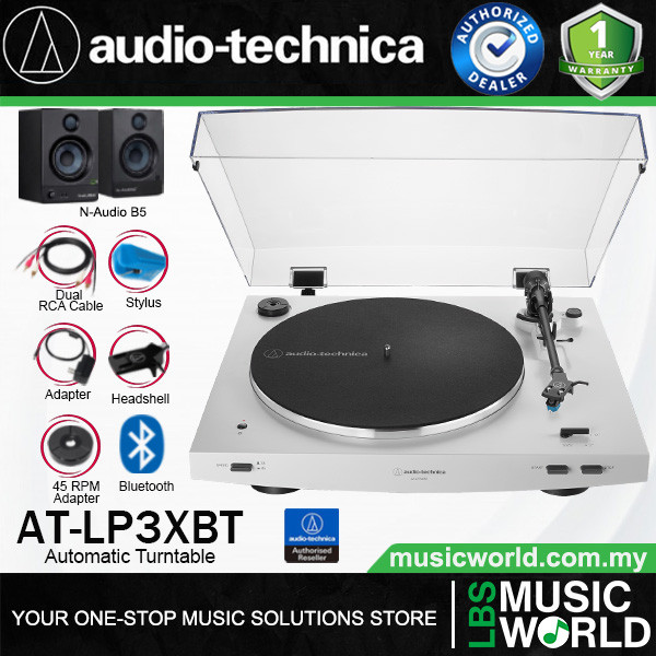 Audio Technica AT-LP3XBT ไดรฟ์สายพานอัตโนมัติเต็มรูปแบบ Analogue Bluetooth Turntable เครื่องเล่นแผ่น