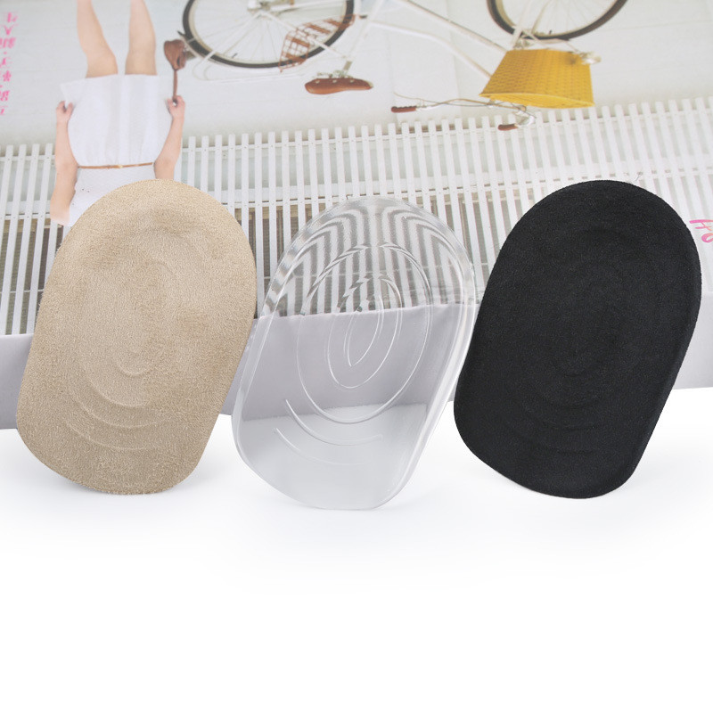 โปร่งใสโปร่งใสเจลส้น Pad Soft Heel Pad ผู้ชายผู้หญิงเท้า Shock Absorption หนา Flannel Heel Pad