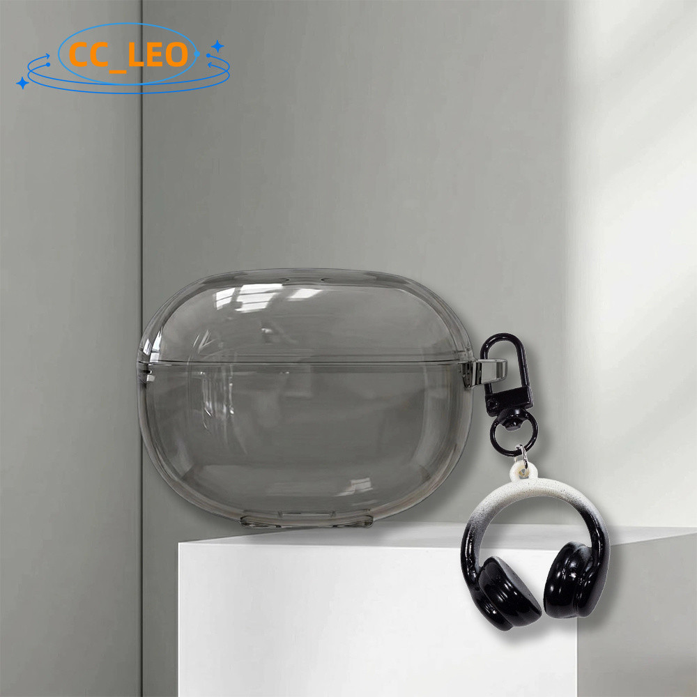 for EDIFIER Comfo Bass Case Colorful Clear Soft Case Cute Keychain Pendant Suitable for EDIFIER Comfo Bass Shockproof Shell Protective Sleeve