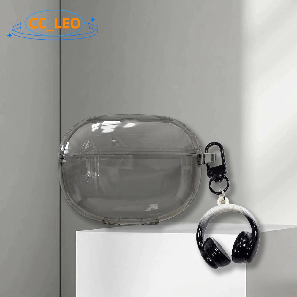 for EDIFIER Comfo Bass Case Colorful Clear Soft Case Cute Keychain Pendant Suitable for EDIFIER Comfo Bass Shockproof Shell Protective Sleeve