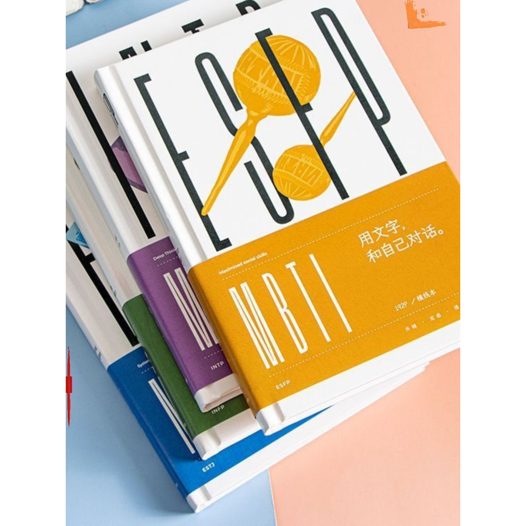 Qingheji MBTI วรรณกรรมโน้ตบุ๊ค DIY แนวนอน Line ins คู่มือสร้างสรรค์หนา A5 Digest Copy Notepad