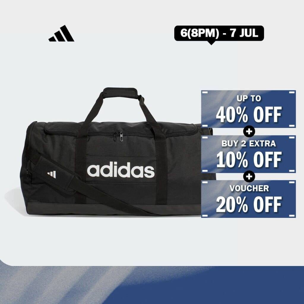 Adidas Lifestyle Linear Duffel Large Unisex สีดํา JE8344