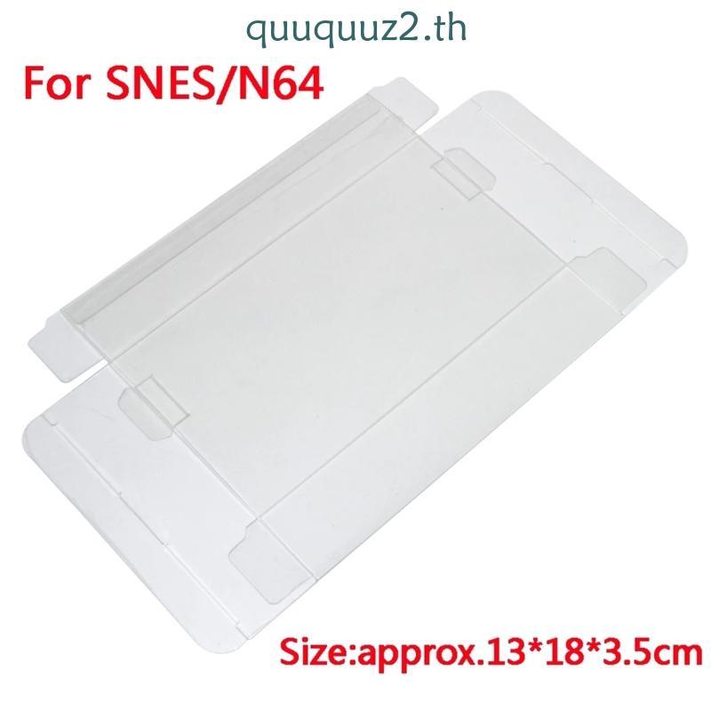 Quu Game Box Protectors สําหรับ SNES N64 เคสใส