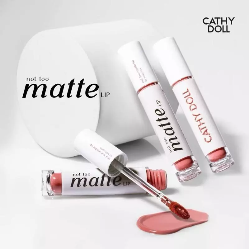 ลิป Cathy Doll Not Too Matte Lip ลิปเนื้อกึ่งแมทท์ (1 แท่ง เลือกสี)
