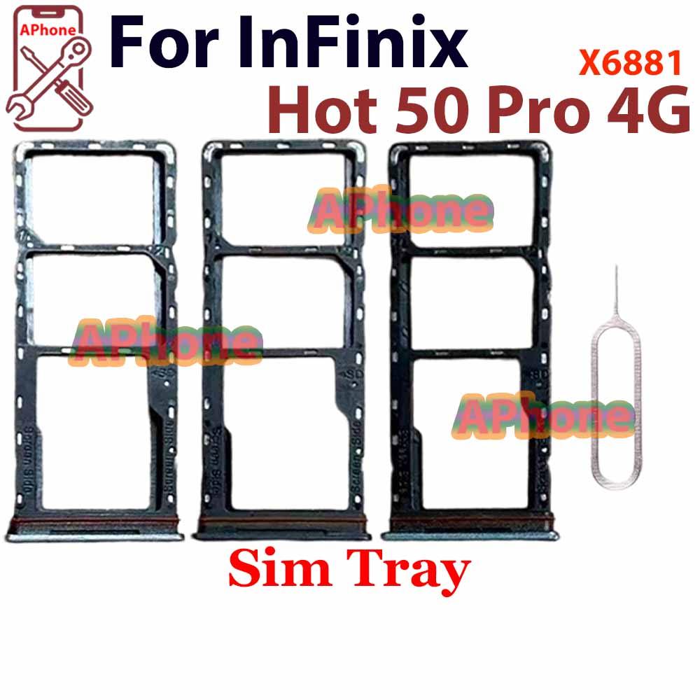 สําหรับ InFInix Hot 50 Pro 4G X6881 สล็อตถาดซิมการ์ด