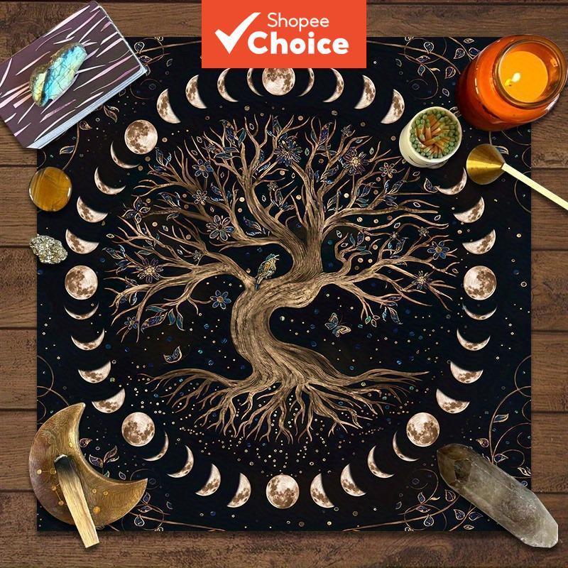 ผ้าไพ่ทาโรต์ Tree Of Life, เส้นใยโพลีเอสเตอร์ห้องครัวห้องนั่งเล่นตกแต่ง