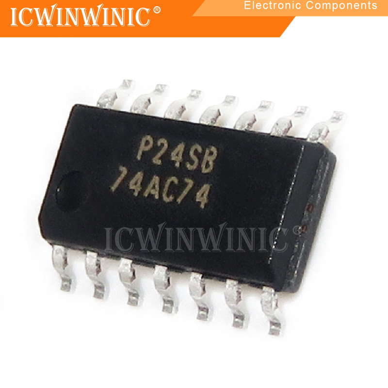 5 ชิ้น 74AC74SCX 74AC74SC 74AC74 SOP-14 ส่วนประกอบอิเล็กทรอนิกส์