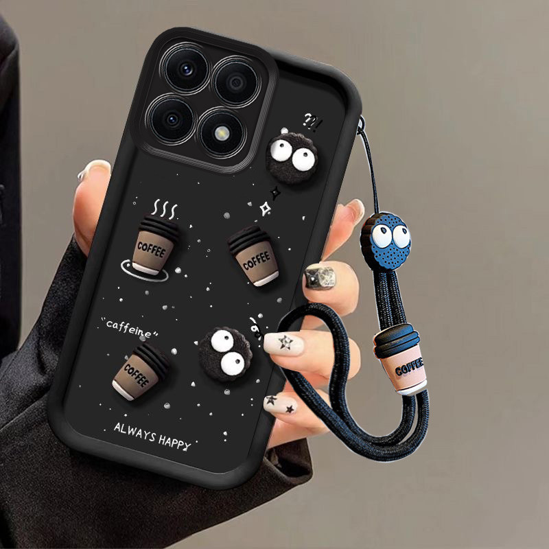 เคส Honor x8a เคส Honor x8c เคสโทรศัพท์มือถือ TPU การออกแบบถ้วย 3D - ฝาครอบป้องกันกันกระแทก