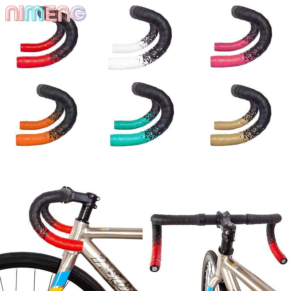 NIMENG 1 คู่เทปจักรยาน Breathable Cycling Racing Anti-Vibration เข็มขัดแฮนด์