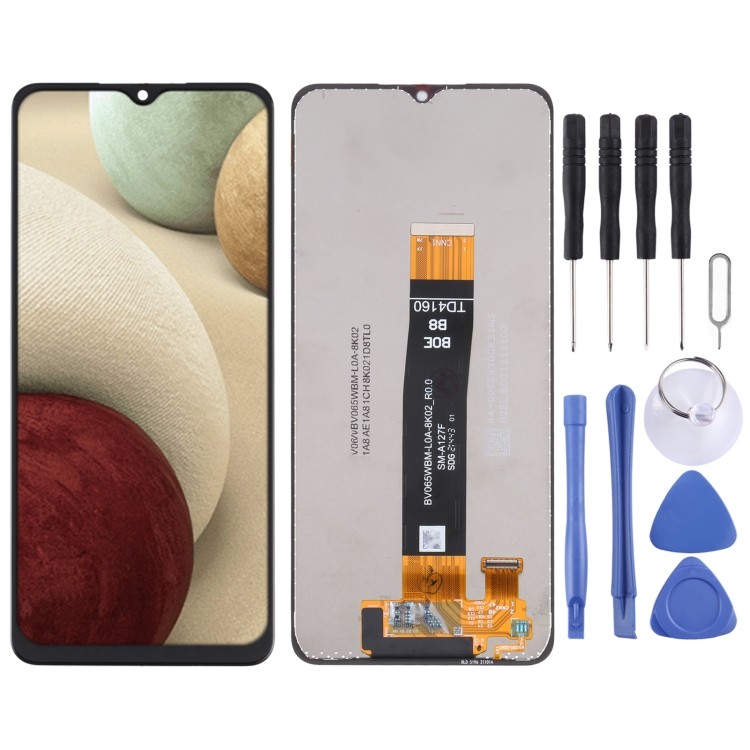 หน้าจอ LCD และ Digitizer Full Assembly สําหรับ Samsung Galaxy A12 Nacho SM-A127F สําหรับ Samsung Gal