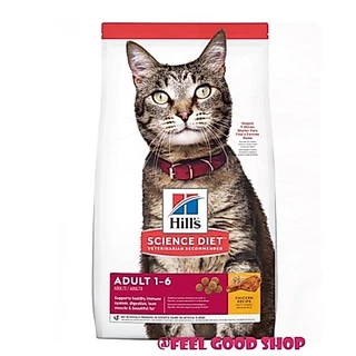 Hill’s Adult cat 1-6 ปี (10kg) มีสูตรพิเศษเพื่อให้พลังงานที่แมวต้องการในช่วงวัยอายุ 1-6 ปี (Exp.04/27)