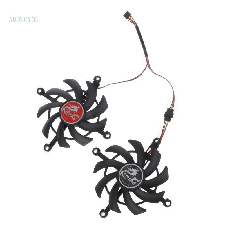 พัดลมกราฟิก 3C 4Pin สําหรับ Colourful GeForce RTX 3060 Ti RTX3060 DUO 12G V2 LV
