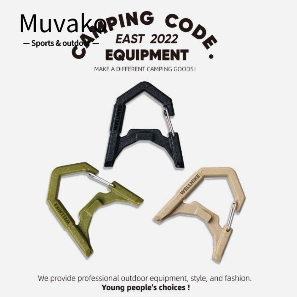 MUVAKO เต็นท์ GZ ไม้แขวนเสื้อ, ABS 4 สีกลางแจ้ง Camping Hooks,คุณภาพสูง 4.5*4 ซม.กลางแจ้ง Camping Bu