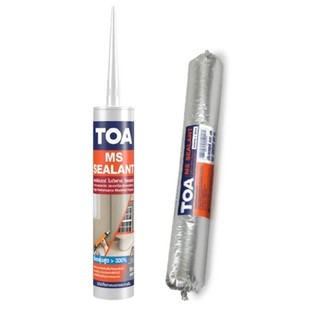 TOA MS Sealant ยาแนว อุดรอยต่อ ทำจาก Modified Silicone (MS) ยืดหยุ่นกว่า 300% (310 ml.)