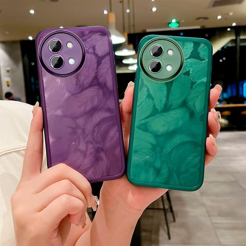Vivo Vivo Y58 V2355 Y38 Y38 Y58 แฟลชไล่ระดับฟิล์มเลนส์, ขนนกสติ๊กเกอร์สี, เคสโทรศัพท์แบบนิ่มโปร่งใส
