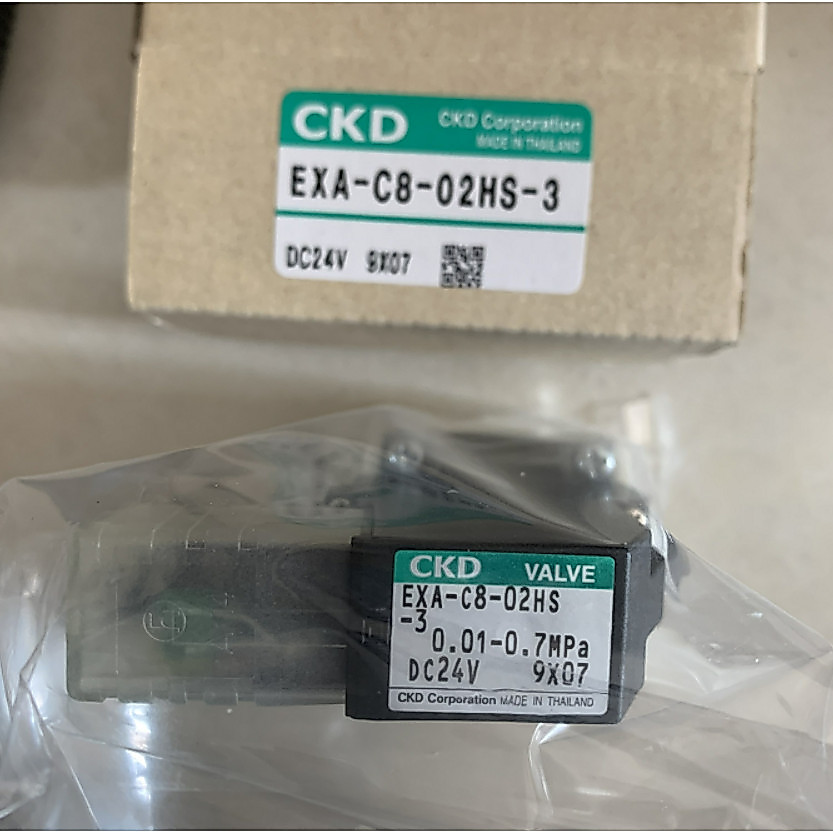 โซลินอยด์วาล์ว CKD ดั้งเดิม EXA-C8-02AS-3 รุ่นทางเลือก EXA-C8-02HS-3 DC24V