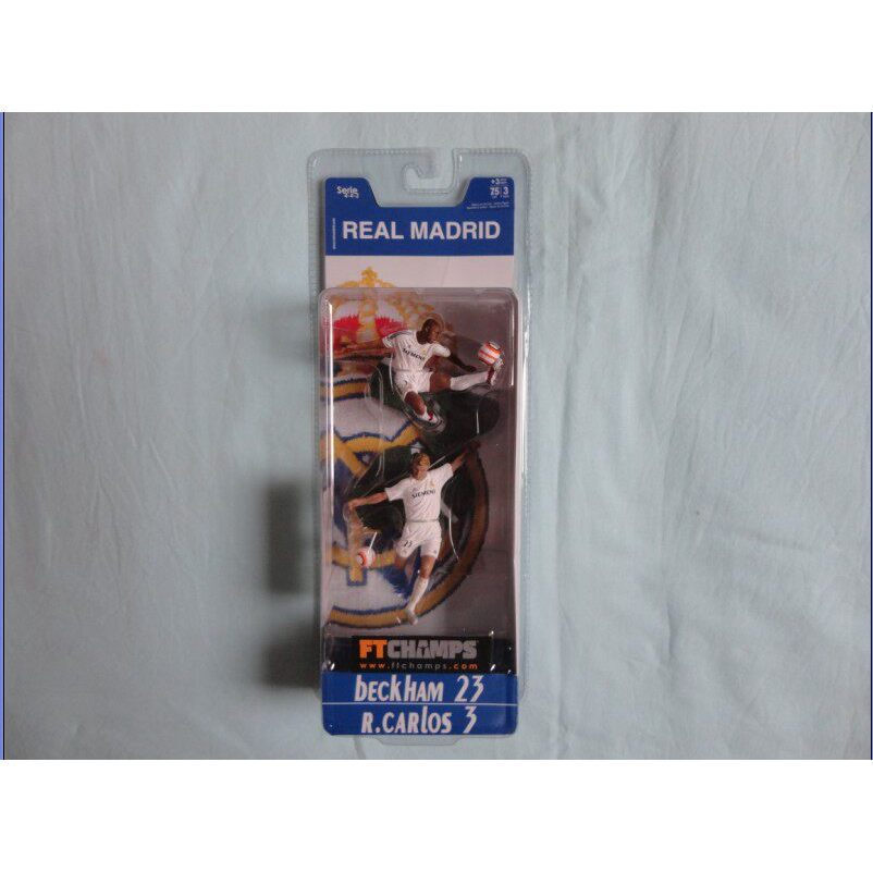 Royal Madrid FT CHAMPS Football Doll 10cm Double Version (Becham+Carlos) Gift