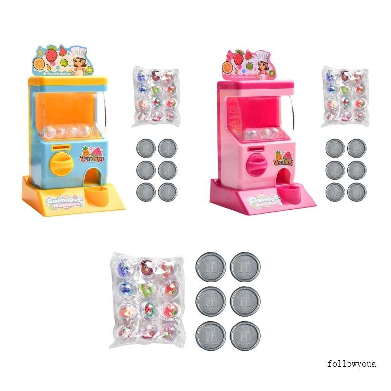 Fol Mini Vending Machine สําหรับเด็กแคปซูล Gashapon สําหรับเด็กและงานปาร์ตี้เหรียญรางวัล Dispenser ข