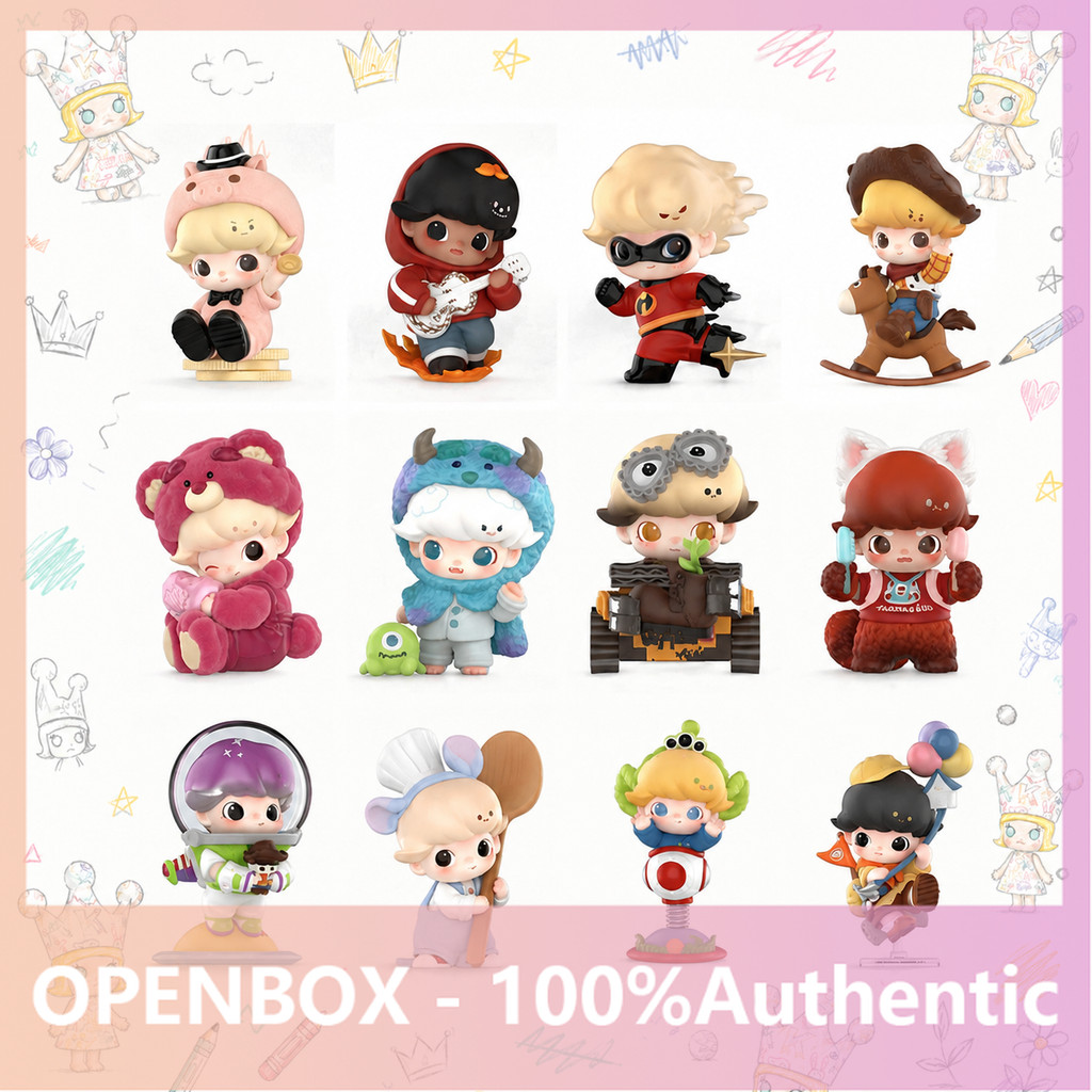 POPMART DIMOO WORLD x PIXAR Joint Series Figure-Made Mystery Box ของขวัญของแท้