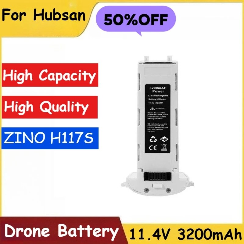 11.4V 3200mAh-4200mAh แบตเตอรี่สําหรับ Hubsan Zino Pro สําหรับ Hubsan ZINO H117S Drone แบตเตอรี่คุณภ