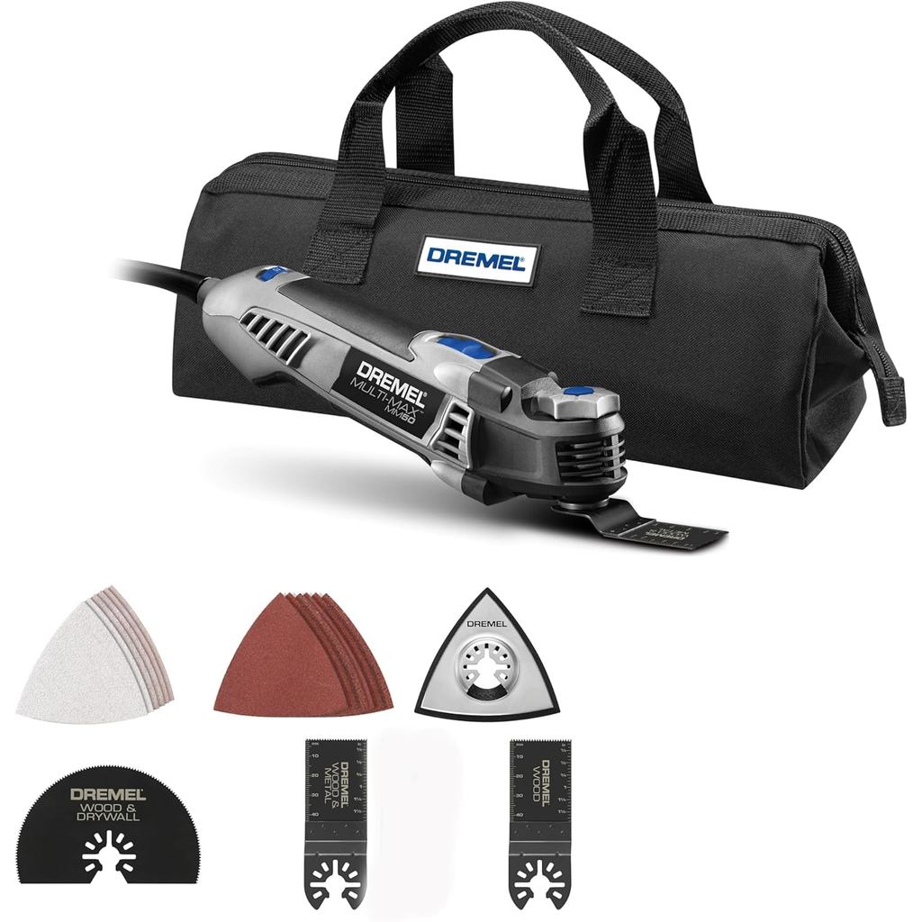 Dremel Multi-Max MM50-02 5 Amp Variable Speed Wired Oscillating Multi Tool Kit พร้อมอุปกรณ์เสริม 16 