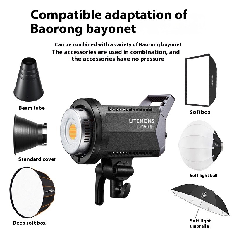 Godox LA150D LA150BI 190W LA200D LA200BI 230W LCD แผง LED วิดีโอเอาต์พุตต่อเนื่อง + APP ควบคุม Bowen