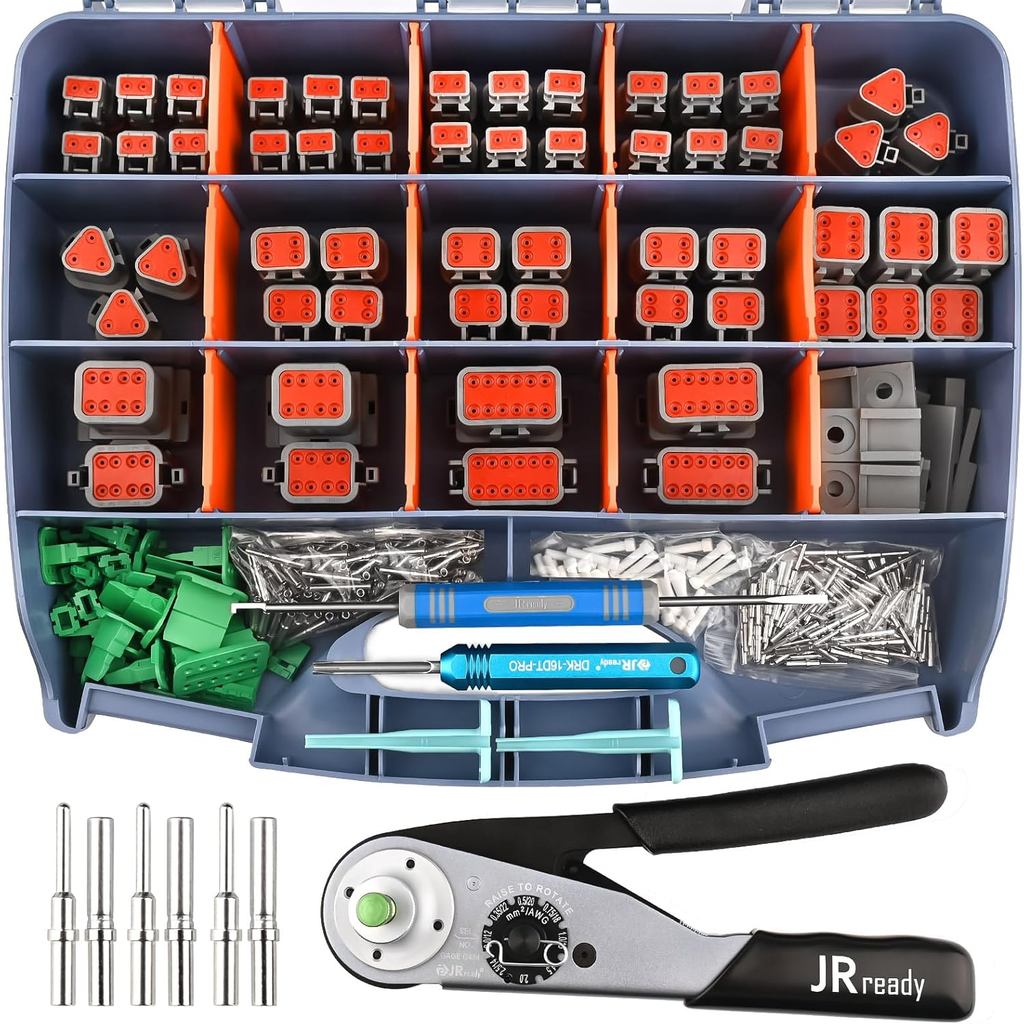 JRready DW5010 ชุดขั้วต่อ Deutsch, 2 3 4 6 8 12 พิน IP68 กันน้ํา DT Connectors ชุด ACT-M202 Deutsch 