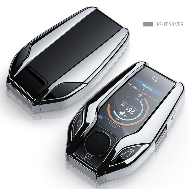 TPU รถเคสกุญแจจอแสดงผล LED สําหรับ BMW 5 7 series G11 G12 G30 G31 G32 i8 I12 I15 G01 X3 G02 X4 G05 X