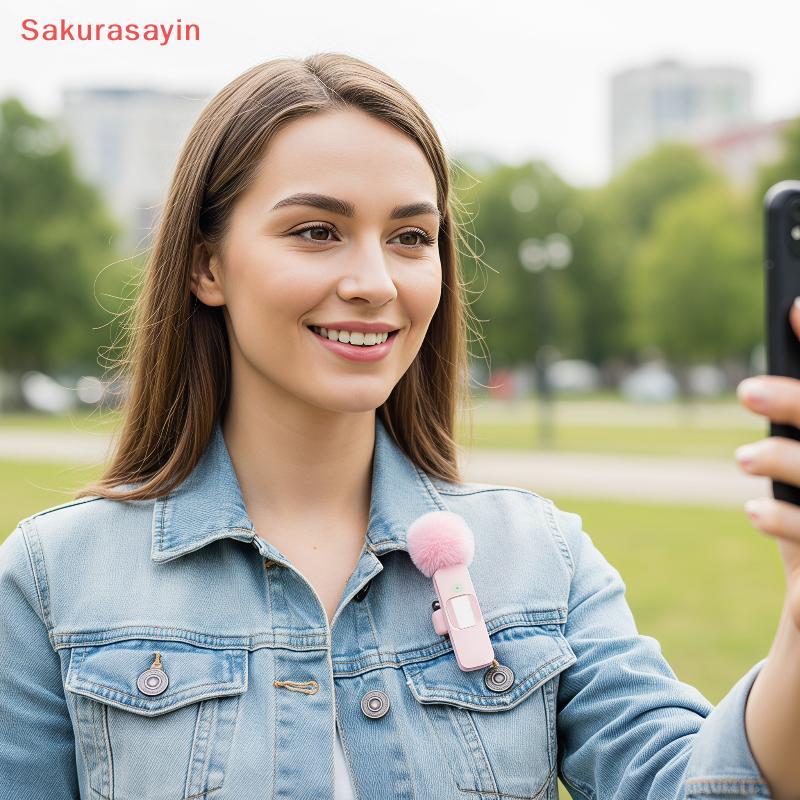 {Sakurasayin} K9 Mini Wireless Microphone Plug and Play High Sensitivity Portable MIC สําหรับสมาร์ทโ