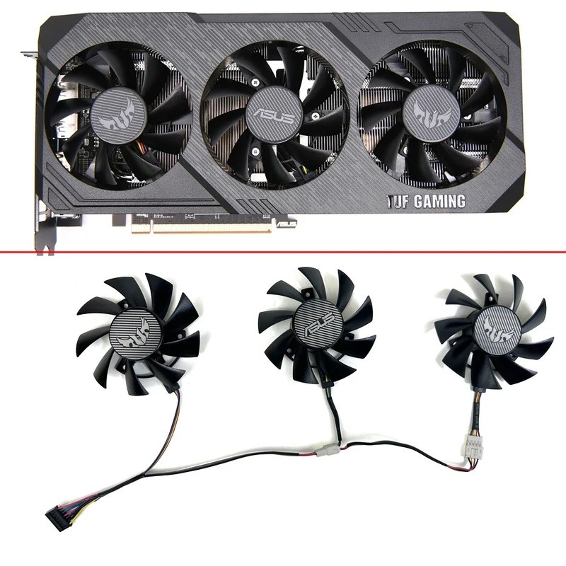 ใหม่ 75MM T128015BU PLA08015S12HH พัดลมระบายความร้อนกราฟิก TUF Gaming X3 RX5600 RX5700XT สําหรับ ASU