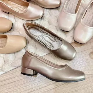 Meeer Your Classic Heels รองเท้าคัทชูหัวตัด ทรงเรียบ ส้นสูง 1 นิ้ว