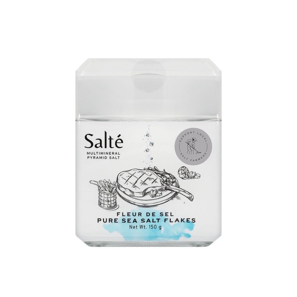 ซอลท์เต้ Salte Premium Pyramid PURE Sea Salt FLAKES 150 g. JAR (05-9698)