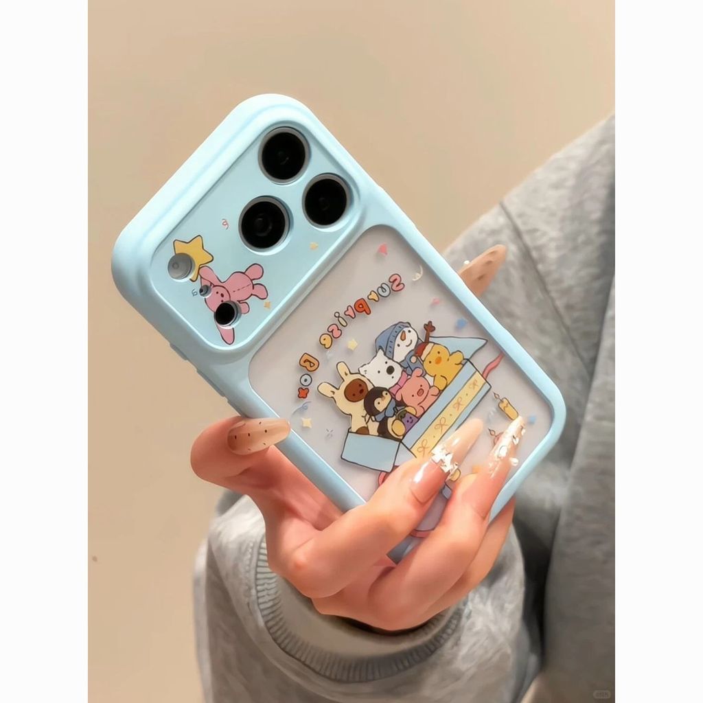 เคสการ์ตูนสัตว์ เข้ากันได้กับ iPhone 8/X/14/15/16/16Plus/16Pro/17Pro Max