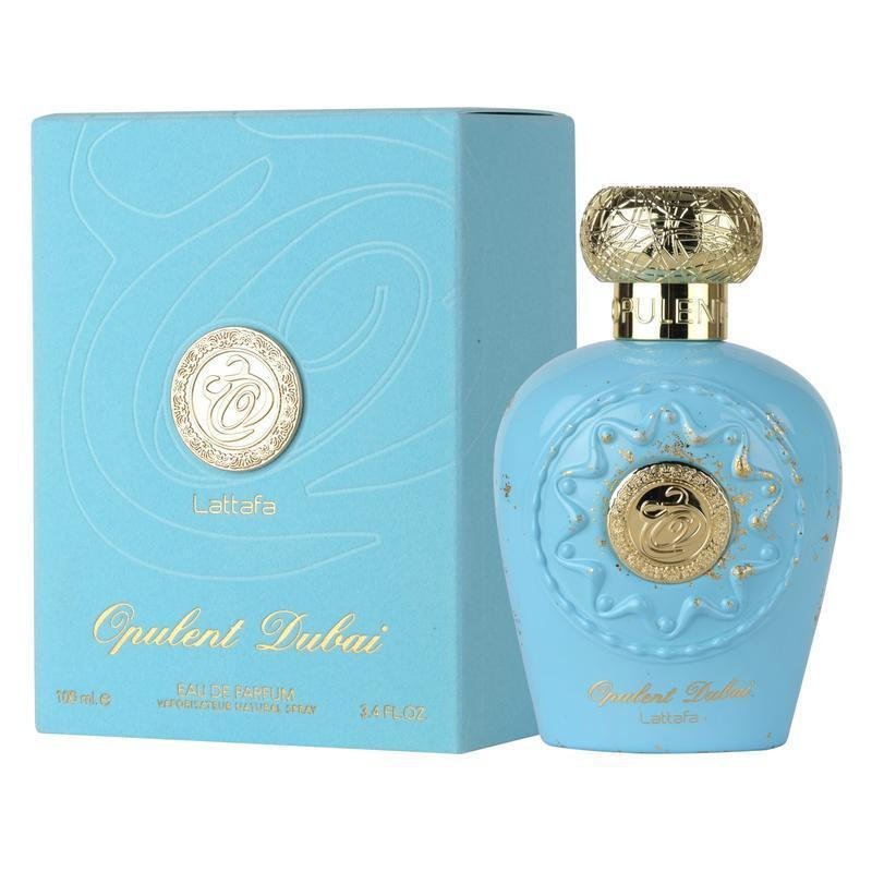 พร้อมสต็อกขายร้อน Lattafa Opulent Dubai สําหรับสเปรย์ Eau de Parfum Unisex, 3.4 ออนซ์