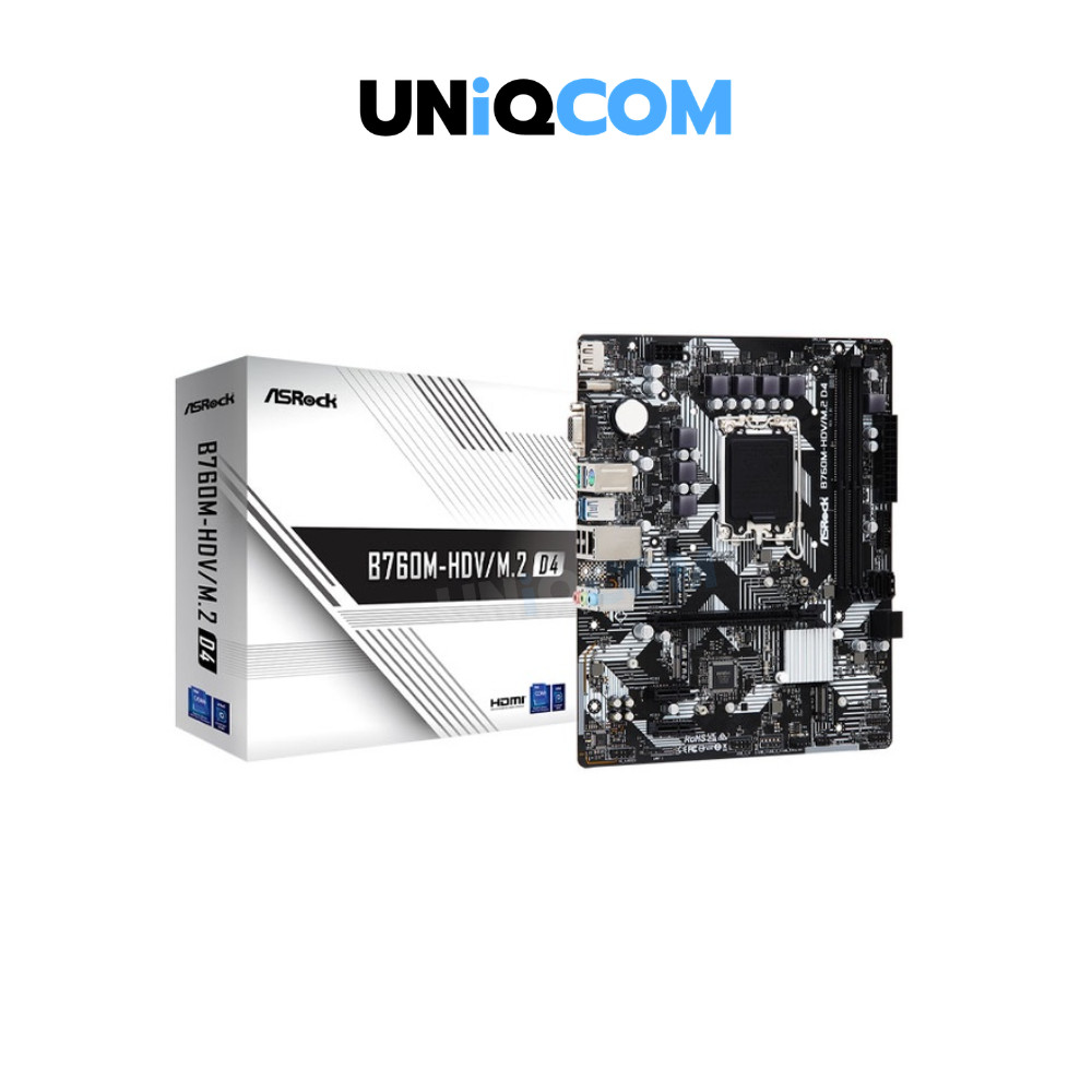 ASROCK Mainboard เมนบอร์ด(1700) B760M-HDV/M.2 DDR4