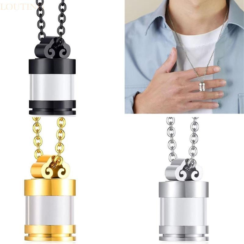 LOUTING Cremation Jewelry Urn สร้อยคอสําหรับสัตว์เลี้ยงอนุสรณ์เครื่องประดับ